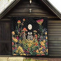 Skeleton Lovers Quilt Hippie Gothic Aesthetic - Wonder Print Shop