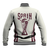 Custom World Football 2026 Spain Baseball Jacket Come On Spain Beige Version