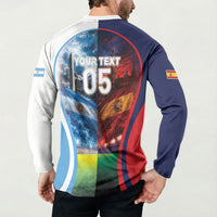 Custom Spain Argentina 2026 World Football Button Sweatshirt Go For Glory