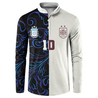 Custom Argentina Espana Button Sweatshirt 2026 World Final Football