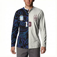 Custom Argentina Espana Button Sweatshirt 2026 World Final Football