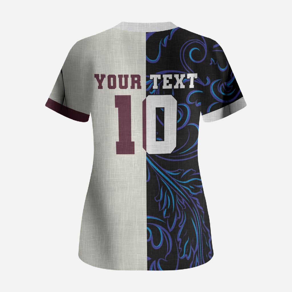 Custom Argentina Espana Scrub Top 2026 World Final Football