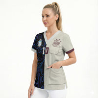Custom Argentina Espana Scrub Top 2026 World Final Football
