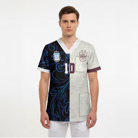 Custom Argentina Espana Scrub Top 2026 World Final Football