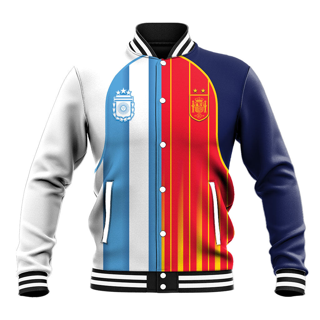 Custom Argentina Espana 2026 World Final Football Baseball Jacket Come On Boys