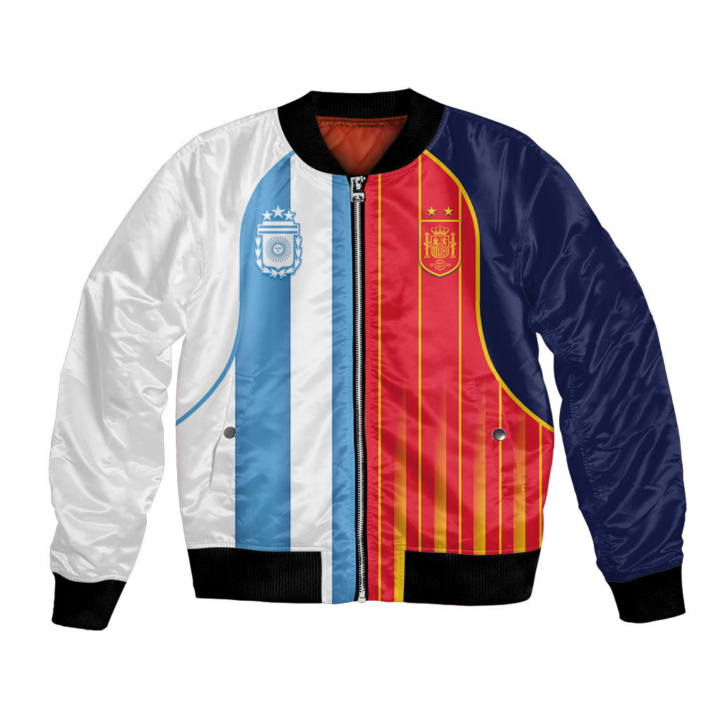 Custom Argentina Espana 2026 World Final Football Bomber Jacket Come On Boys