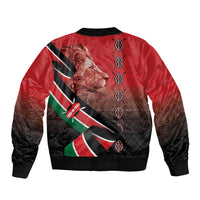 Jamhuri Ya Kenya Bomber Jacket Patriotic Lion With Flag