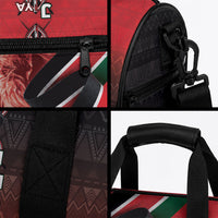 Jamhuri Ya Kenya Duffle Bag Patriotic Lion With Flag