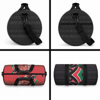 Jamhuri Ya Kenya Duffle Bag Patriotic Lion With Flag