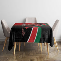 Jamhuri Ya Kenya Tablecloth Patriotic Lion With Flag