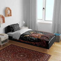 Aloha Halloween Bedding Set Horror Tiki Heavy Metal Style - Wonder Print Shop