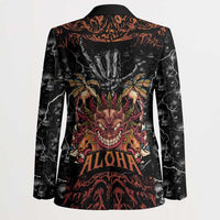 Aloha Halloween Blazer Horror Tiki Heavy Metal Style - Wonder Print Shop