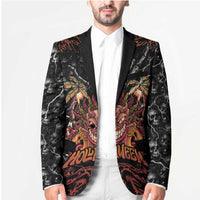 Aloha Halloween Blazer Horror Tiki Heavy Metal Style - Wonder Print Shop