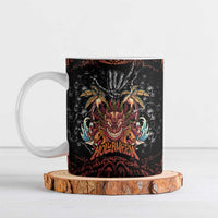 Aloha Halloween Ceramic Mug Horror Tiki Heavy Metal Style - Wonder Print Shop