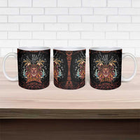 Aloha Halloween Ceramic Mug Horror Tiki Heavy Metal Style - Wonder Print Shop
