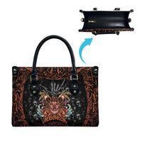 Aloha Halloween Leather Bag Horror Tiki Heavy Metal Style - Wonder Print Shop