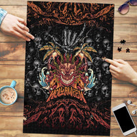Aloha Halloween Puzzle Horror Tiki Heavy Metal Style - Wonder Print Shop