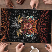 Aloha Halloween Puzzle Horror Tiki Heavy Metal Style - Wonder Print Shop