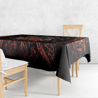 Aloha Halloween Tablecloth Horror Tiki Heavy Metal Style - Wonder Print Shop