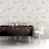 Aloha Halloween Tablecloth Horror Tiki Heavy Metal Style - Wonder Print Shop