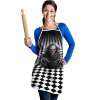 3D Illusion Horror Halloween Apron Creepy Evil Skull - Wonder Print Shop