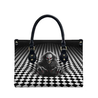 3D Illusion Horror Halloween Leather Bag Creepy Evil Skull - Wonder Print Shop