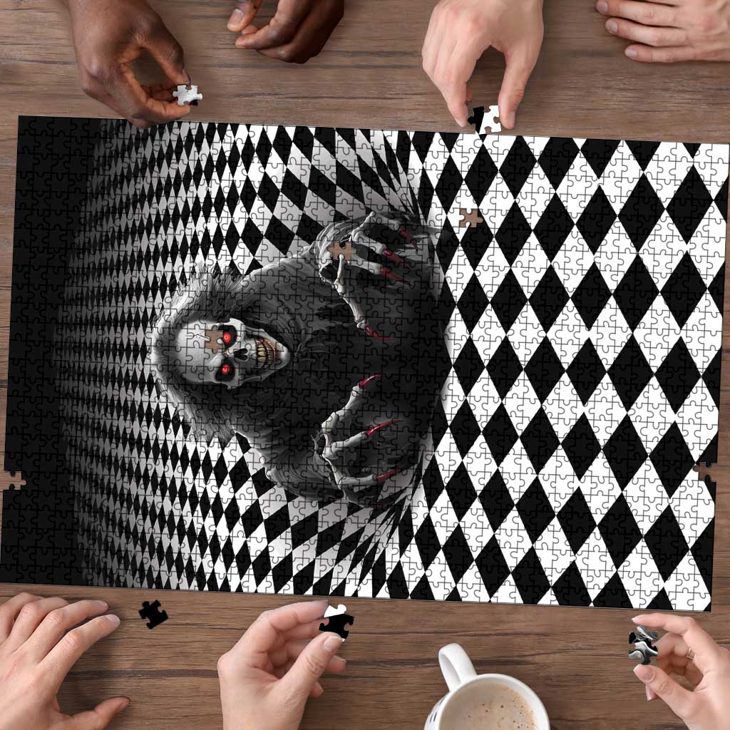 3D Illusion Horror Halloween Puzzle Creepy Evil Skull - Wonder Print Shop
