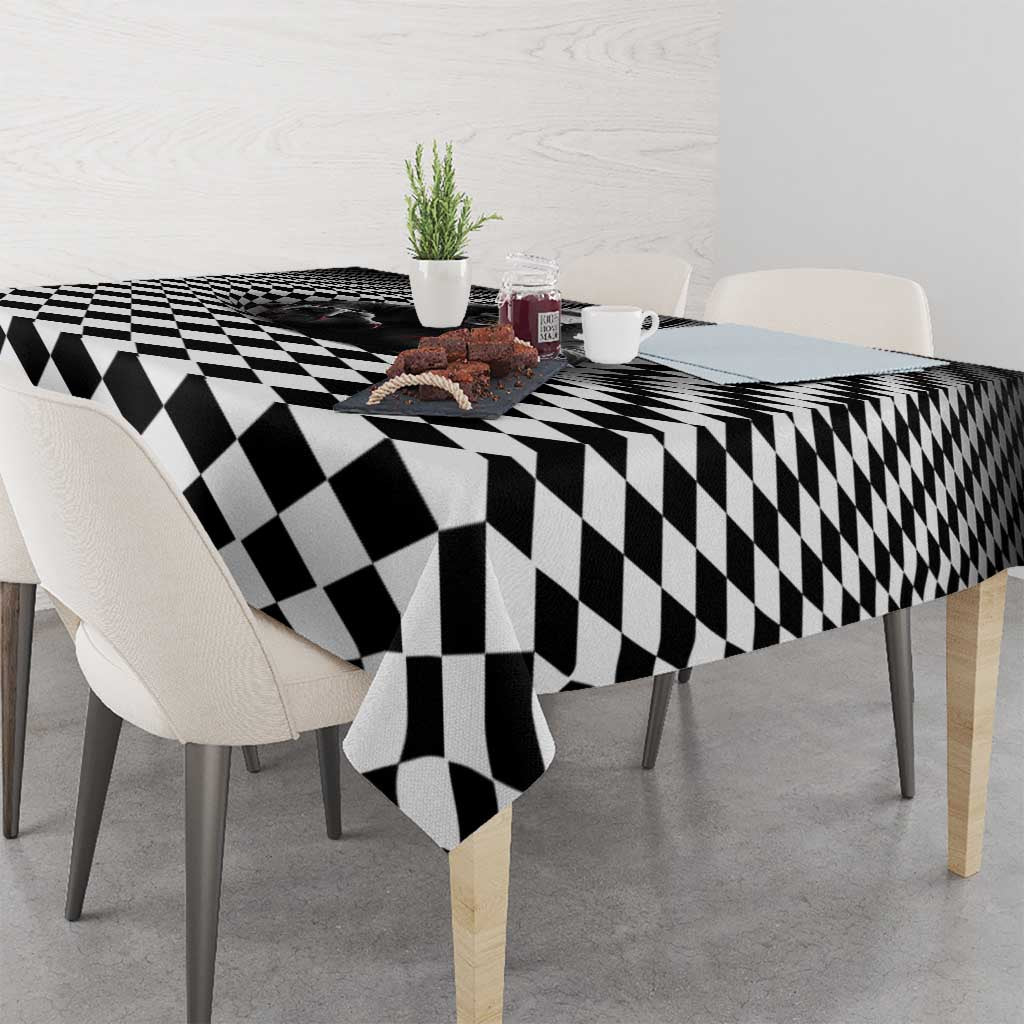 3D Illusion Horror Halloween Tablecloth Creepy Evil Skull - Wonder Print Shop