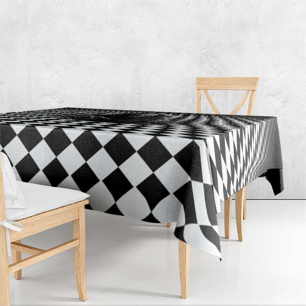 3D Illusion Horror Halloween Tablecloth Creepy Evil Skull - Wonder Print Shop