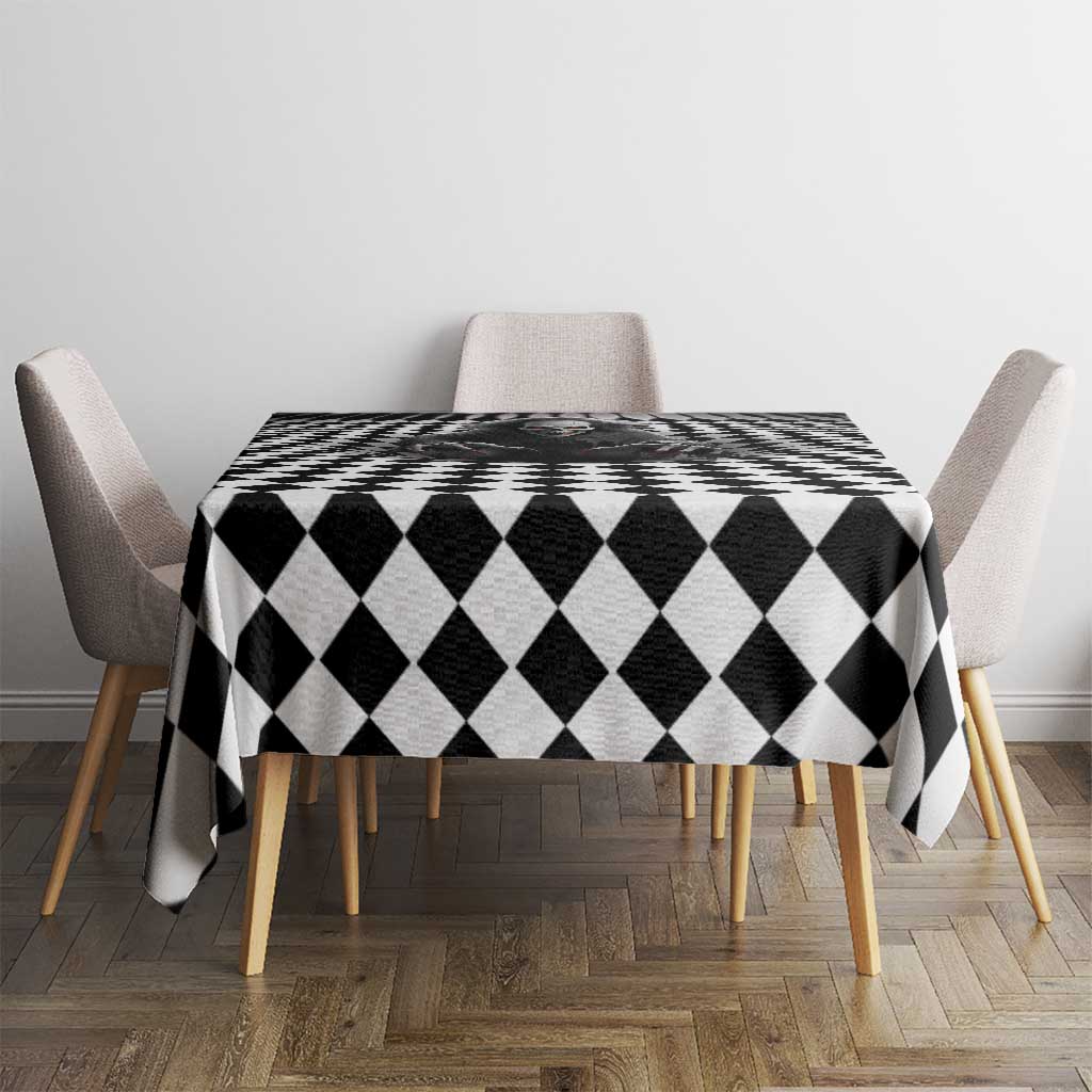 3D Illusion Horror Halloween Tablecloth Creepy Evil Skull - Wonder Print Shop
