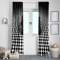 3D Illusion Horror Halloween Window Curtain Creepy Evil Skull - Wonder Print Shop