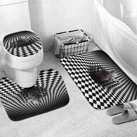 3D Illusion Horror Halloween Bathroom Set Creepy Zombie - Wonder Print Shop