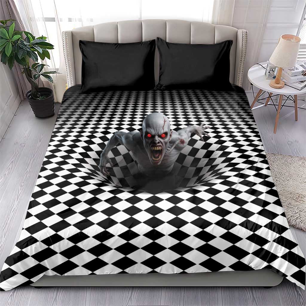 3D Illusion Horror Halloween Bedding Set Creepy Zombie - Wonder Print Shop