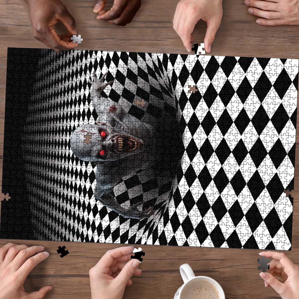 3D Illusion Horror Halloween Puzzle Creepy Zombie - Wonder Print Shop