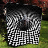3D Illusion Horror Halloween Quilt Creepy Zombie - Wonder Print Shop