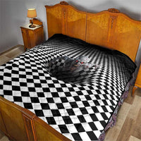 3D Illusion Horror Halloween Quilt Creepy Zombie - Wonder Print Shop