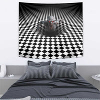 3D Illusion Horror Halloween Tapestry Creepy Zombie - Wonder Print Shop