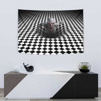 3D Illusion Horror Halloween Tapestry Creepy Zombie - Wonder Print Shop