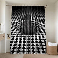 3D Illusion Horror Halloween Bathroom Set Scary Ghost - Wonder Print Shop