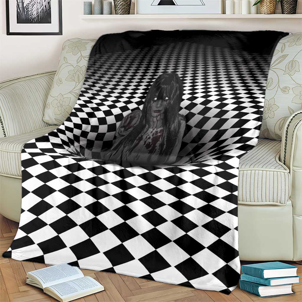 3D Illusion Horror Halloween Blanket Scary Ghost - Wonder Print Shop