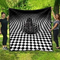 3D Illusion Horror Halloween Quilt Scary Ghost - Wonder Print Shop