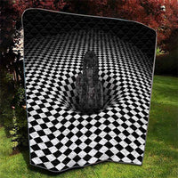 3D Illusion Horror Halloween Quilt Scary Ghost - Wonder Print Shop