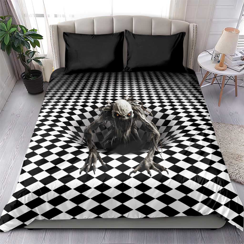 3D Illusion Halloween Bedding Set Horror Monster - Wonder Print Shop