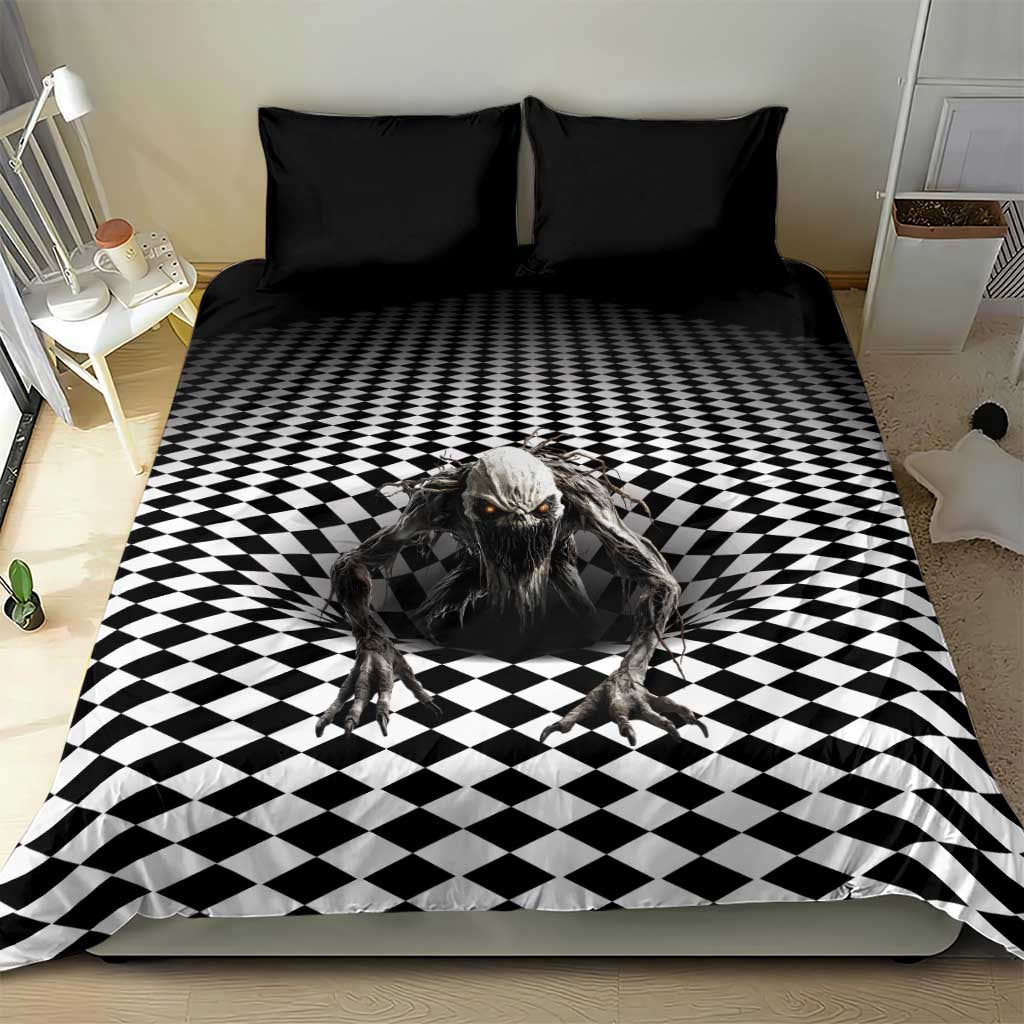 3D Illusion Halloween Bedding Set Horror Monster - Wonder Print Shop