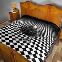 3D Illusion Halloween Quilt Horror Monster - Wonder Print Shop
