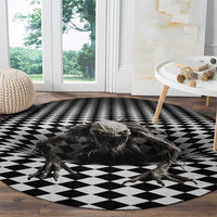 3D Illusion Halloween Round Carpet Horror Monster - Wonder Print Shop