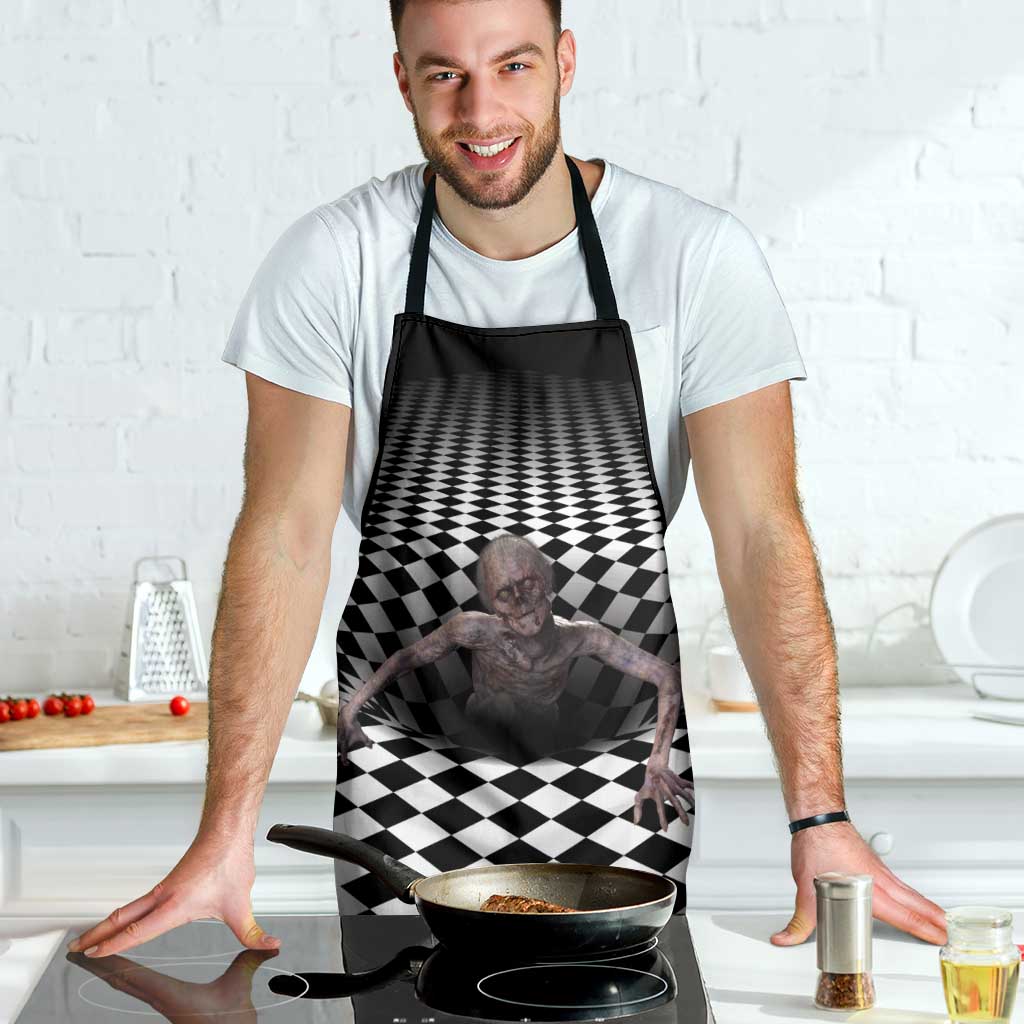 3D Illusion Horror Halloween Apron Horrible Scary Zombie - Wonder Print Shop