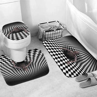 3D Illusion Horror Halloween Bathroom Set Horrible Scary Zombie - Wonder Print Shop
