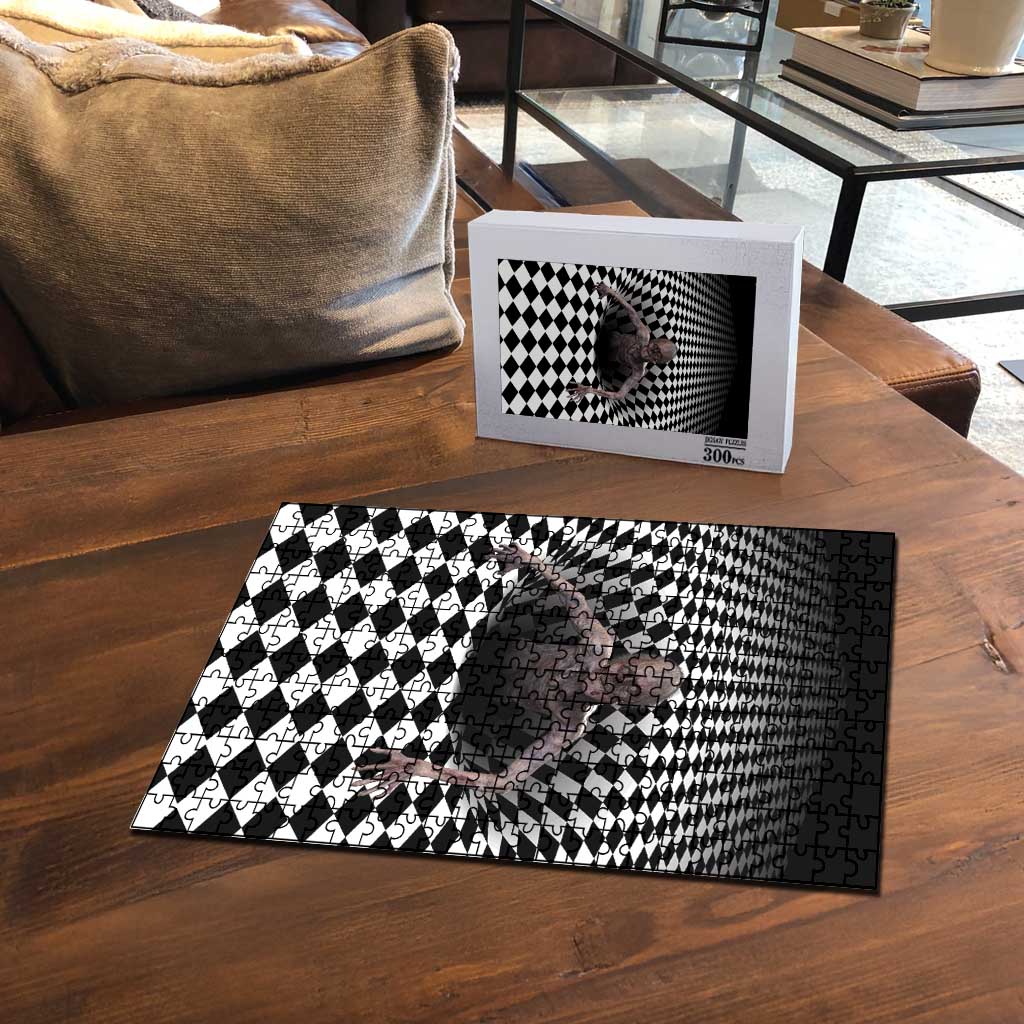 3D Illusion Horror Halloween Puzzle Horrible Scary Zombie - Wonder Print Shop