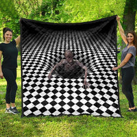 3D Illusion Horror Halloween Quilt Horrible Scary Zombie - Wonder Print Shop